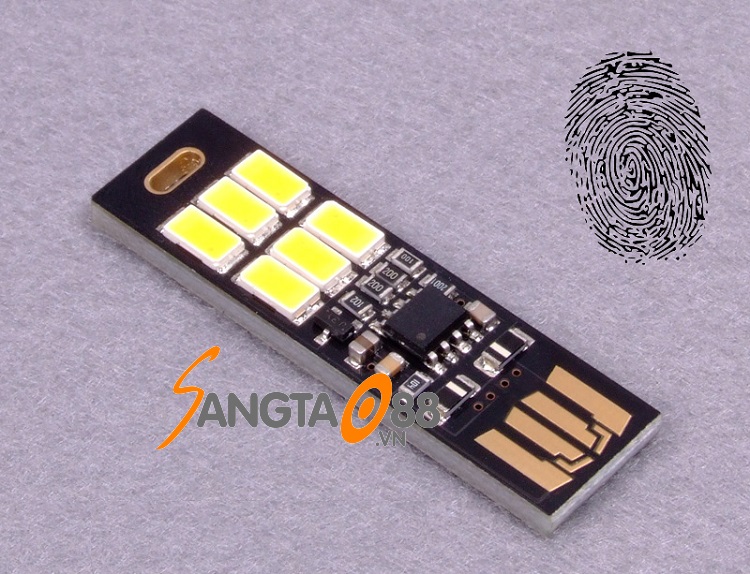 Đèn 6 led siêu mỏng cảm ứng cắm cổng USB
